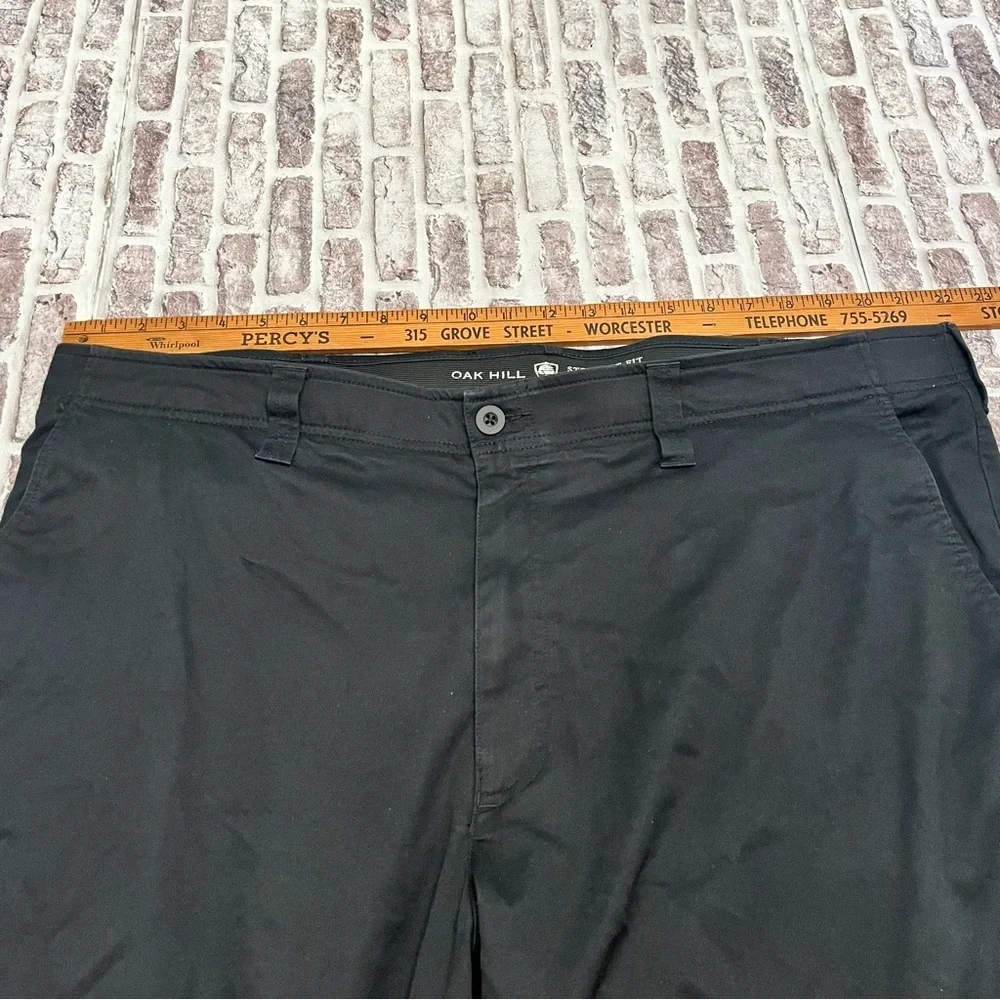 Oak Hill Tech Pant Black Golf Zippered Pockets Straight Business Casual 44x32‎